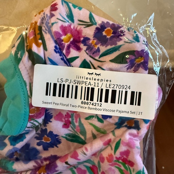 Little Sleepies Sweetpea Pajama Set - Picture 3 of 3